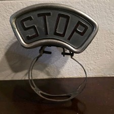 Vintage Hot Rod Rat Rod  Motorcycle 1930’s Stop Tail Light License Plate Topper picture
