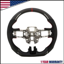Real Carbon Fiber Steering Wheel For Ford Mustang EcoBoost GT 2018 2019-2023 picture