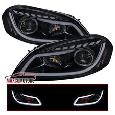 Fits 2006-2013 Chevy Impala 2006-2007 Monte Carlo Smoke LED Projector Headlights picture