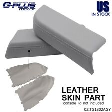 New Fit For 2009-2015 Honda Pilot Leather Front Door Panel Armrest Cover Gray picture