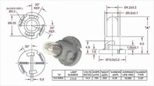 Instrument Cluster Bulb, 10pcs,  Replaces Navistar 2506796C1 picture