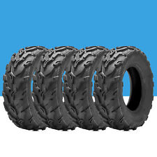 Set 4 25x8-12 ATV Tires 25x8x12 Heavy Duty 6Ply MUD UTV All Terrain Replacement picture