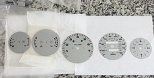NR Auto Silver Aluminum Gauge Faces Porsche 911 993 1995-98 Set of 5 picture