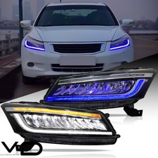VLAND LED Head Lights w/ Animation & Sequential For 2008-2012 Honda Accord Sedan picture