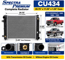 Spectra Premium CU434 Radiator Chevy GMC C/K 1500 2500 3500 1988-1995 picture