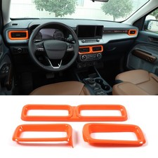 Orange Front Air Vent Outlet Cover Trim For Ford Maverick 2022-2024 US picture
