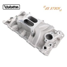 Dual Plane Aluminum Intake Manifold For SBC Small Block Chevy 305 327 350 383 picture