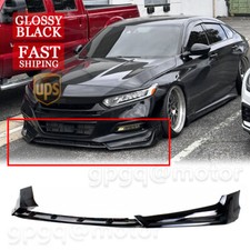 For Honda Accord 2018-2020 Glossy Black ACR Style Front Bumper Lip Splitter Kits picture