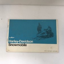 Rare AMF Harley-Davidson Snowmobile 1973 Owners Manual 99474-73 picture