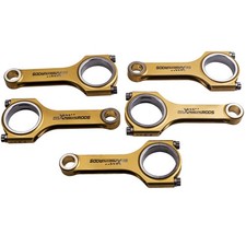 5x Titanizing 4340 Steel Connecting Rods+ARP2000 Bolts For Volvo 850 C70 139.5mm picture