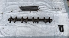 Volvo Penta AQ130 B20 Rocker Arm Shaft Assembly w/ 8 Pushrods OEM Used picture