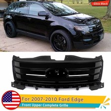 Gloss Black Front Bumper Grille Upper Grill Assembly Fit For Ford Edge 2007-2010 picture