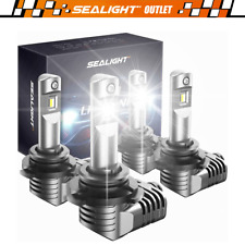 Sealight Combo 4 9005 + 9006 LED Headlight Kit Bulbs High Low Beam White 18000LM picture
