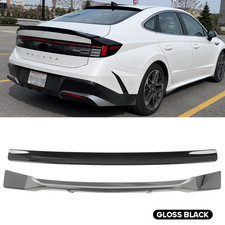 FOR 23-26 HYUNDAI SONATA RS STYLE BLACK TRUNK DUCKBILL WING + REAR ROOF SPOILER picture