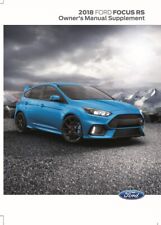 2018 Ford Focus RS Supplement Owners Manual User Guide picture