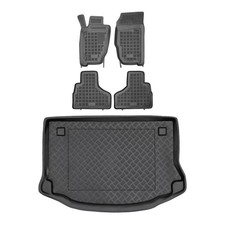 Rezaw-Plast Floor Mats for Jeep Liberty 2002-2007 PE Cargo Mat Custom Fit Black picture