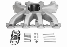 300-132 Single Plane Carb Intake Manifold Black For GM LS1/LS2/LS6 V8, 5.7L 6.0L picture