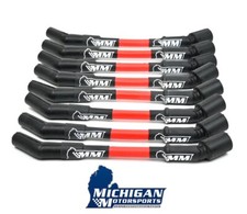 Michigan Motorsports LS Car Spark Plug Wires - Red 10mm LS1 LS3 L99 L76 LS2 LS6 picture