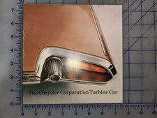 1963 1964 Chrysler Turbine Car Concept Brochure Original picture