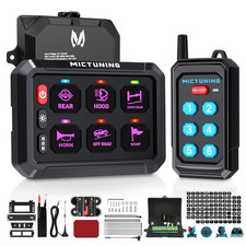 MICTUNING 12v Wireless RGB 6 Gang Switch Panel LED Light Bar Remote Control Box picture