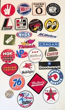 Garage Bundle 26+ Racing MINI SIZE decals. NASCAR NHRA  Toolbox, Drag Racing  picture