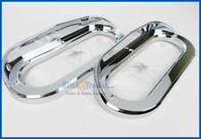 (2) Oval Chrome Bezels/Covers w/visor 6