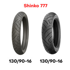 New Shinko 777 SR777 Motorcycle Tire Set Front + Rear 130/90-16 130 90 16