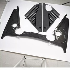 7X CARBON Fiber Engine Bay Trim For 2020-24 Corvette C8 Panel Appearance Cover picture