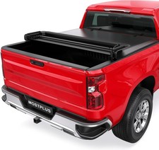 MOSTPLUS Quad FOLD Soft 6.7FT 79.4 in Truck Tonneau Cover Compatible with 2019- picture