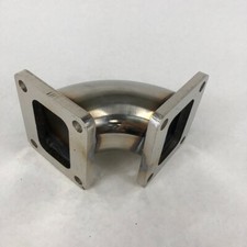 90 Degree T4-4 Bolt to T4-4 Bolts Turbo Charger Flange Conversion Adapter picture