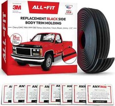 ALL-FIT Black Side Molding Trim Old Body Style 1988-99 Chevy/GMC Truck SUVs OBS picture