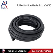 Rubber Fuel Hose Line Push Lock 3/4