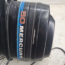 Mercury 50HP Outboard Motor 1983 With Power Trim 2 stroke ✅️Compression Tested  picture