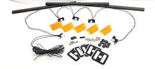 Amber Lenses Lund Sun Visor Complete Install Kit: LED Wiring, Emblem, Hardware  picture