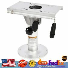 Adjustable Height Boat Seat Pedestal Aluminum Alloy 360°Swivel Fore/Aft Slide US picture