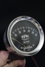 EARLY 1960's Ford Rotunda Accessory Tach 6k 6,000 RPM housing and bracket w PAT picture