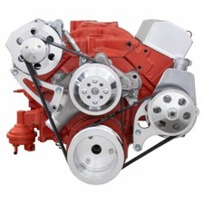 Small Block Chevy Serpentine Kit ALT PS SBC 283 302 305 327 350 LWP High Mount picture