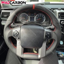 Full Leather D-Shape Steering Wheel for 10+ Toyota Tacoma 4Runner Tundra Sequoia picture