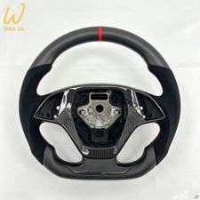 RPPF Real Carbon Fiber Steering Wheel Black Alcantara For Corvette C7 2014-2019 picture