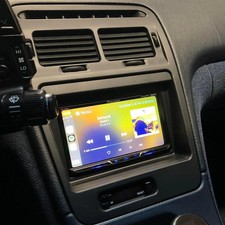 ZSPEC LHD Double-Din Radio Bezel w/Brackets for '90-99 Nissan Z32 300zx picture