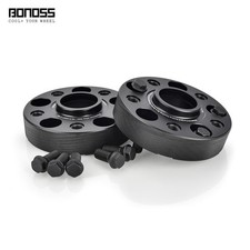 2Pc 35mm BMW Wheel Spacers | 5x120 | Hubcentric 72.56 | with 10 Bolts Black picture