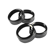 4-Pc Aluminum AC Knob Covers for Toyota Tacoma 2016-2023, Black picture