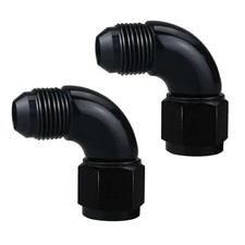 8AN Male to 8AN Female Swivel 90 Degree Full Flow 8AN to 8AN Male to Female picture