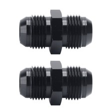 8AN to 8AN Male Flare Coupler Union Straight Fuel Hose Adapter Fitting 2 PCS picture