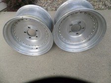 2-USED CENTERLINE 15x8.5 AUTO DRAG  ALUMINUM WHEEL RIM 5X4.75 INCH BOLT PATTERN. picture