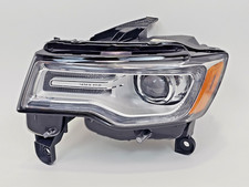 COMPLETE 2014-2016 JEEP GRAND CHEROKEE LEFT XENON NON-AFS CHROME HEADLIGHT OEM picture