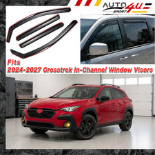 Fit 2024-2027 Subaru Crosstrek In-Channel Rain Guard Window Visors Sun Deflecto picture