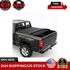 6.6FT 4-Fold Soft Truck Bed Tonneau Cover for 14-18 Chevrolet Silverado 1500 picture