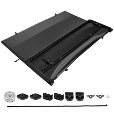 5ft/5.2ft Black Truck Tonneau Cover for Chevrolet Colorado 2015-2026 Tri-Fold picture