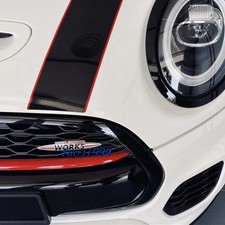 9cm Chrome JOHN COOPER WORKS Front Grille Emblem Badge for Mini Cooper S R50 R52 picture